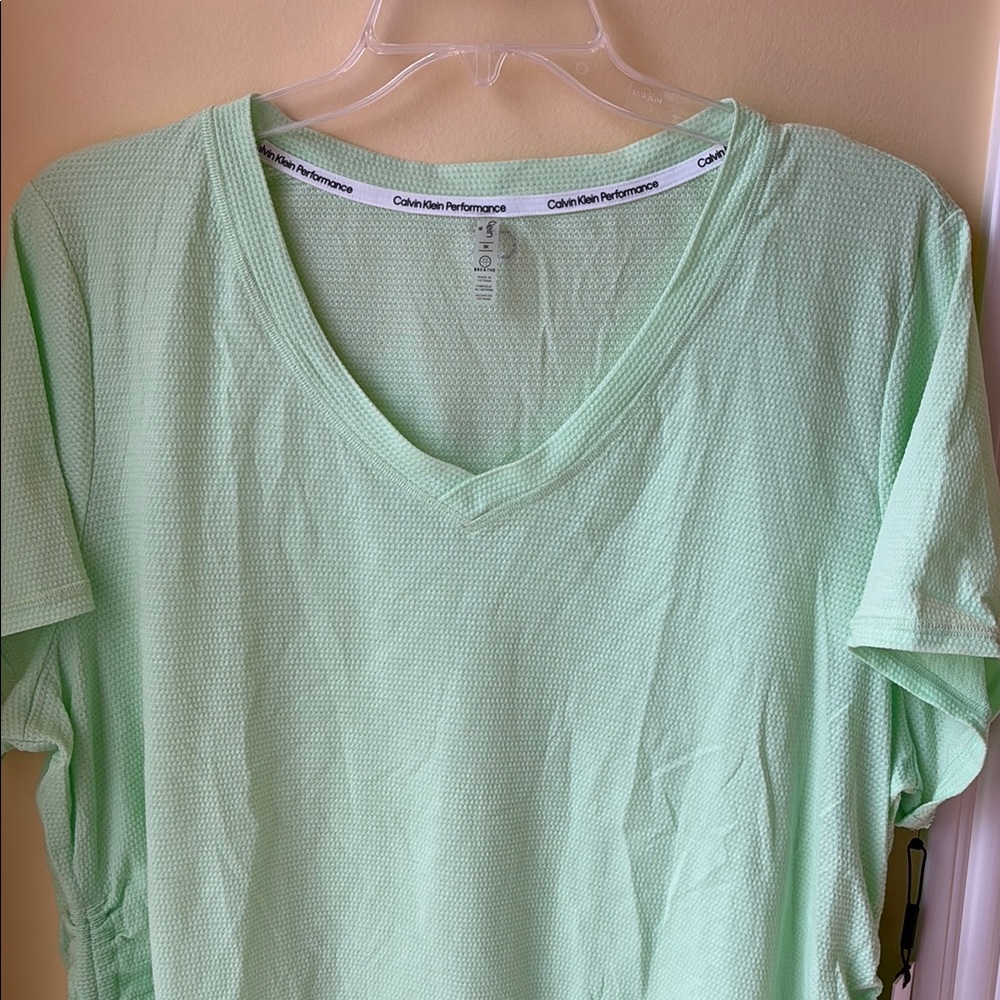 NWT Calvin Klein Performance Green Relaxed Short Sleeve T-Shirt 3X